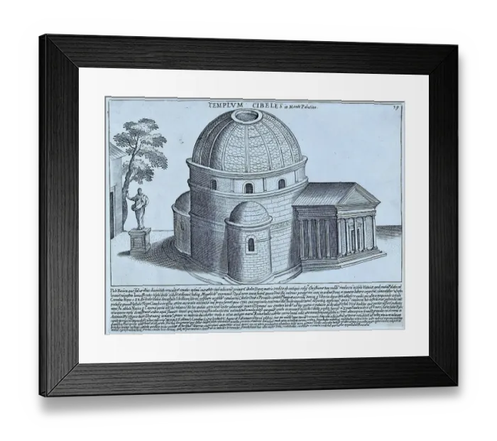 Framed Print : Templum Cibeles In Monte Palatino, The image shows the Temple of Cybele, located on the Palatine Hill. Also called the Temple of the Magna Mater, it was Rome's first and most important temple to the Great Mother, whose Greek name was Cybele Framed Print : Templum Cibeles In Monte Palatino, The image shows the Temple of Cybele, located on the Palatine Hill. Also called the Temple of the Magna Mater, it was Rome's first and most important temple to the Great Mother, whose Greek name was Cybele