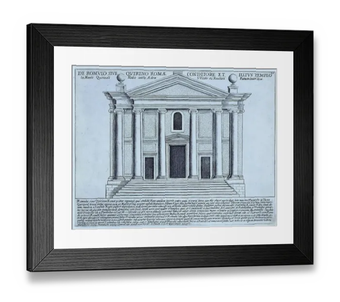Framed Print : Templum Iunonis Lucinae Hodie S. Lavrentii In Lucina, The Temple of Juno Lucina. This temple was built in 375 BC in a small grove previously dedicated to the goddess, historical Rome, Italy, 1625, Rome Framed Print : Templum Iunonis Lucinae Hodie S. Lavrentii In Lucina, The Temple of Juno Lucina. This temple was built in 375 BC in a small grove previously dedicated to the goddess, historical Rome, Italy, 1625, Rome