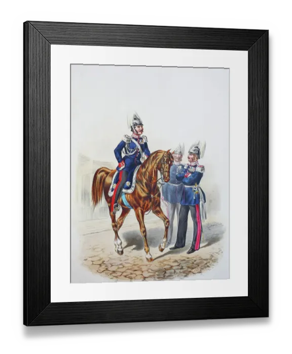 Framed Print : Prussian Army, Prussian Guard, Wing Adjutant and General Staff Officer, Army Uniform, Military, Prussia, Germany, digitally restored reproduction of a 19th century original Framed Print : Prussian Army, Prussian Guard, Wing Adjutant and General Staff Officer, Army Uniform, Military, Prussia, Germany, digitally restored reproduction of a 19th century original