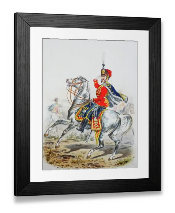 Framed Print : Prussian Army, Prussian Guard, Guard Hussar Regiment, officer, army uniform, military, Prussia, Germany, digitally restored reproduction of a 19th century original Framed Print : Prussian Army, Prussian Guard, Guard Hussar Regiment, officer, army uniform, military, Prussia, Germany, digitally restored reproduction of a 19th century original