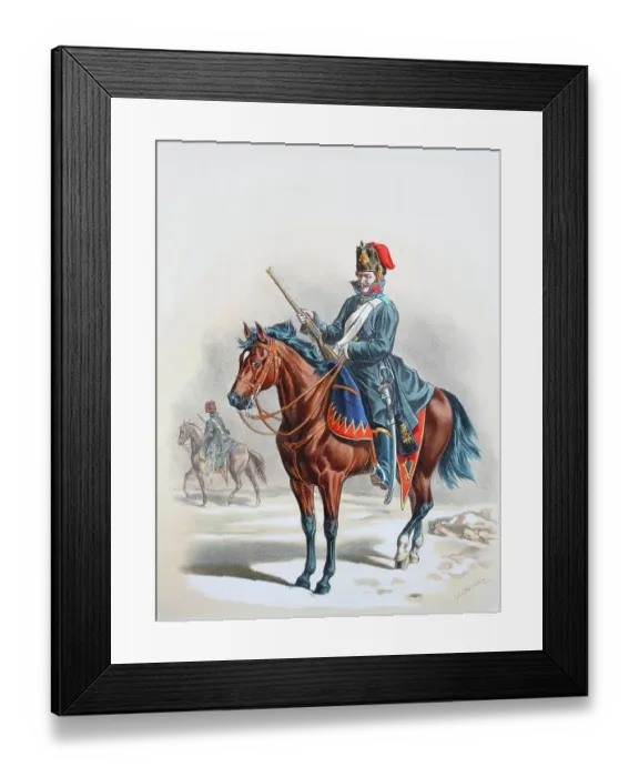 Framed Print : Prussian Army, Prussian Guard, Royal Hussar Regiment, Rhenish No. 7, Hussar in Winter Suit, Army Uniform, Military, Prussia, Germany, Digitally Restored Reproduction of a 19th century Original Framed Print : Prussian Army, Prussian Guard, Royal Hussar Regiment, Rhenish No. 7, Hussar in Winter Suit, Army Uniform, Military, Prussia, Germany, Digitally Restored Reproduction of a 19th century Original