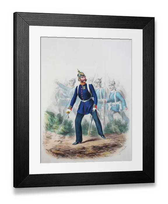 Framed Print : Prussian Army, Prussian Guard, Emperor Alexander Guard, Grenadier Regiment No. 1, Emperor Alexander Guard Grenadier Regiment No. 1, sergeant, officer, common soldiers, army uniform, military, Prussia, Germany Framed Print : Prussian Army, Prussian Guard, Emperor Alexander Guard, Grenadier Regiment No. 1, Emperor Alexander Guard Grenadier Regiment No. 1, sergeant, officer, common soldiers, army uniform, military, Prussia, Germany