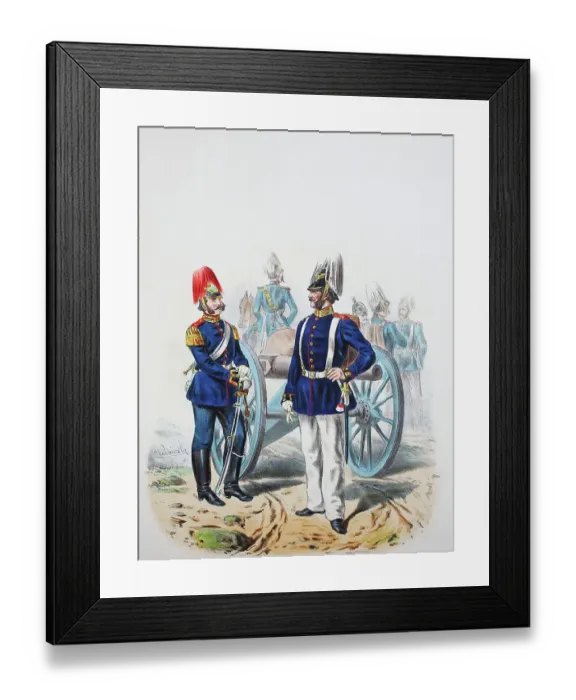 Framed Print : Prussian Army, Prussian Guard, 2nd Guard Field Artillery Regiment, staff trumpeter, one-year volunteer, army uniform, military, Prussia, Germany, digitally restored reproduction of a 19th century original Framed Print : Prussian Army, Prussian Guard, 2nd Guard Field Artillery Regiment, staff trumpeter, one-year volunteer, army uniform, military, Prussia, Germany, digitally restored reproduction of a 19th century original