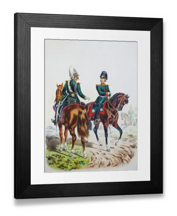 Framed Print : Prussian Army, Prussian Guard, Leib Gendarmerie and Riding Feldjaeger Corps, Constable, Officer Oberjaeger, Army Uniform, Military, Prussia, Germany, digitally restored reproduction of a 19th century original Framed Print : Prussian Army, Prussian Guard, Leib Gendarmerie and Riding Feldjaeger Corps, Constable, Officer Oberjaeger, Army Uniform, Military, Prussia, Germany, digitally restored reproduction of a 19th century original