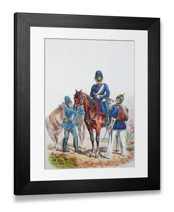 Framed Print : Prussian Army, Prussian Guard, 1st Brandenburg Field Artillery Regiment No. 3 and Lower Silesian Foot Artillery Regiment No. 5, Feldzeugmeister, common soldier, uniform of the army, military, Prussia, Germany Framed Print : Prussian Army, Prussian Guard, 1st Brandenburg Field Artillery Regiment No. 3 and Lower Silesian Foot Artillery Regiment No. 5, Feldzeugmeister, common soldier, uniform of the army, military, Prussia, Germany