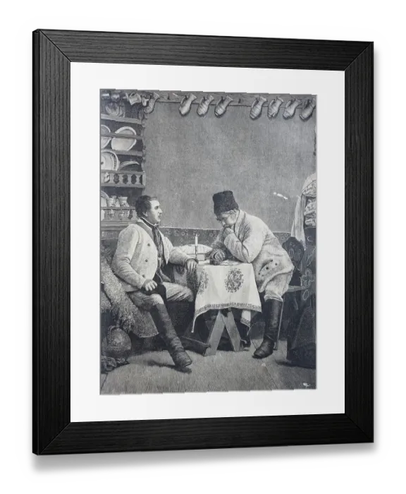 Framed Print : A village judge in Transylvania listens to the testimony of a witness, 1888, Romania, Historic, digitally restored reproduction of an original 19th-century master copy Framed Print : A village judge in Transylvania listens to the testimony of a witness, 1888, Romania, Historic, digitally restored reproduction of an original 19th-century master copy