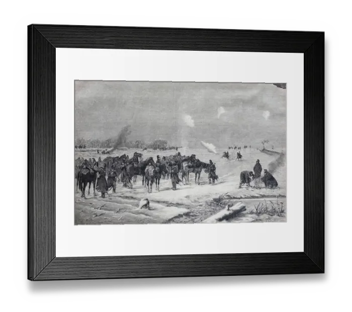 Framed Print : Winter Memory from the Paris Days of 1870, France, Historic, digitally restored reproduction of an original 19th century original Framed Print : Winter Memory from the Paris Days of 1870, France, Historic, digitally restored reproduction of an original 19th century original