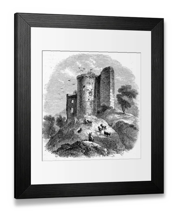 Framed Print : Ruin of the Saint-Laurent Church, 1880, Herault, France, Historic, digitally restored reproduction of an original 19th-century painting Framed Print : Ruin of the Saint-Laurent Church, 1880, Herault, France, Historic, digitally restored reproduction of an original 19th-century painting