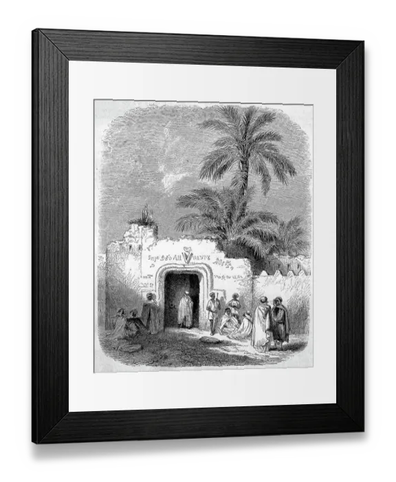 Framed Print : The City Gate of Ouragla in 1887, Algeria, Historic, digitally restored reproduction of an original 19th-century painting Framed Print : The City Gate of Ouragla in 1887, Algeria, Historic, digitally restored reproduction of an original 19th-century painting