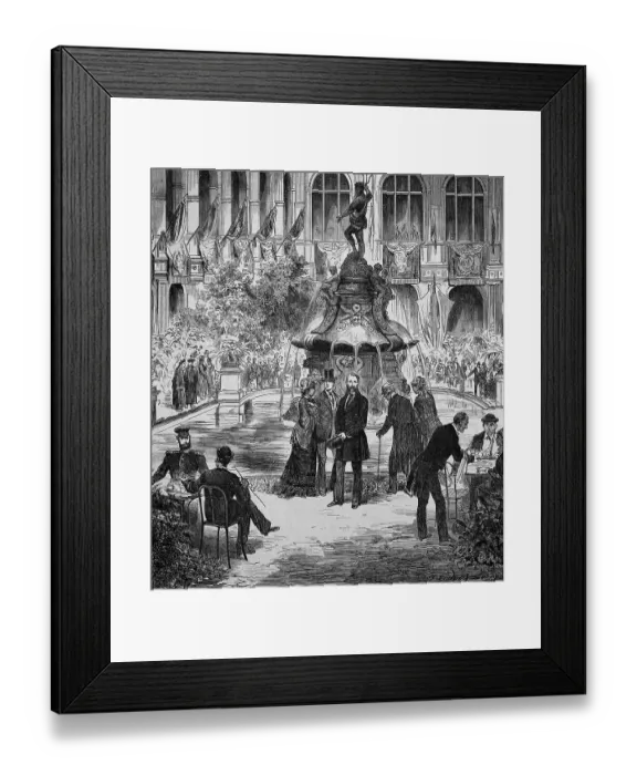 Framed Print : The Neptune Farm at the Fishery Exhibition, Berlin, 1886, Germany, Historic, digitally restored reproduction of an original 19th-century artwork Framed Print : The Neptune Farm at the Fishery Exhibition, Berlin, 1886, Germany, Historic, digitally restored reproduction of an original 19th-century artwork