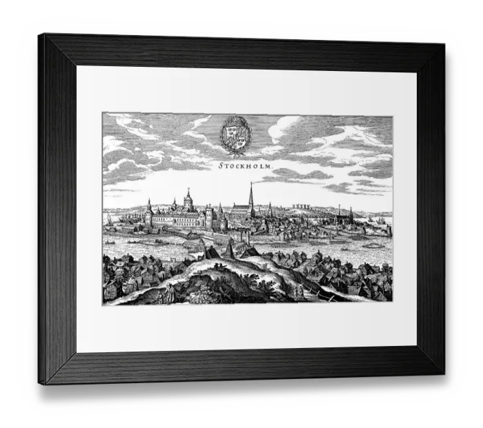 Framed Print : Stockholm, Sweden, 17th century, Historical, digitally restored reproduction of a 19th century original Framed Print : Stockholm, Sweden, 17th century, Historical, digitally restored reproduction of a 19th century original