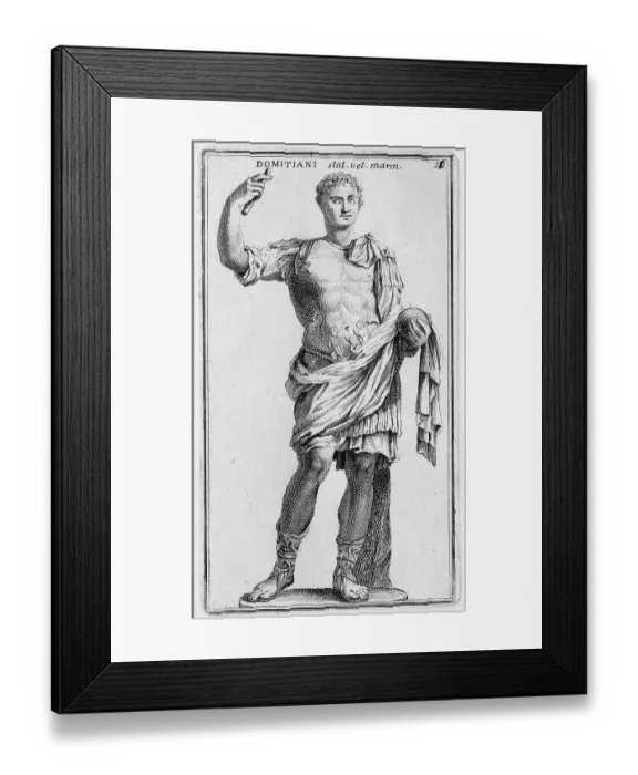 Framed Print : Domitian, 24 October 51, 18 September 96, was Roman Emperor from 14 September 81 until his death, historical Rome, Italy, digital reproduction of an 18th century original, original date not known Framed Print : Domitian, 24 October 51, 18 September 96, was Roman Emperor from 14 September 81 until his death, historical Rome, Italy, digital reproduction of an 18th century original, original date not known