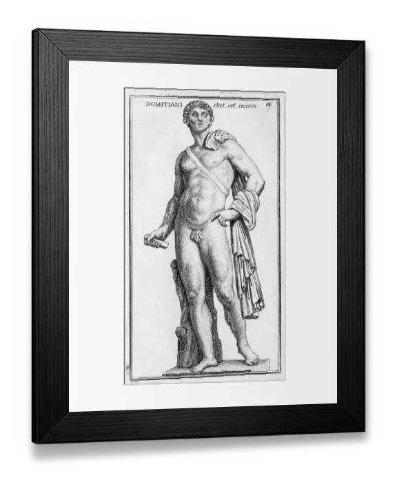 Framed Print : Domitian, 24 October 51, 18 September 96, was Roman Emperor from 14 September 81 until his death, historical Rome, Italy, digital reproduction of an 18th century original, original date not known Framed Print : Domitian, 24 October 51, 18 September 96, was Roman Emperor from 14 September 81 until his death, historical Rome, Italy, digital reproduction of an 18th century original, original date not known