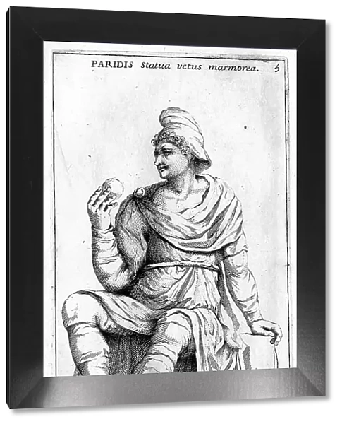 Paris, Peride, in Greek mythology the son of the Trojan king Priam and Hecabe, historical Rome, Italy, digital reproduction of an 18th century original, original date unknown