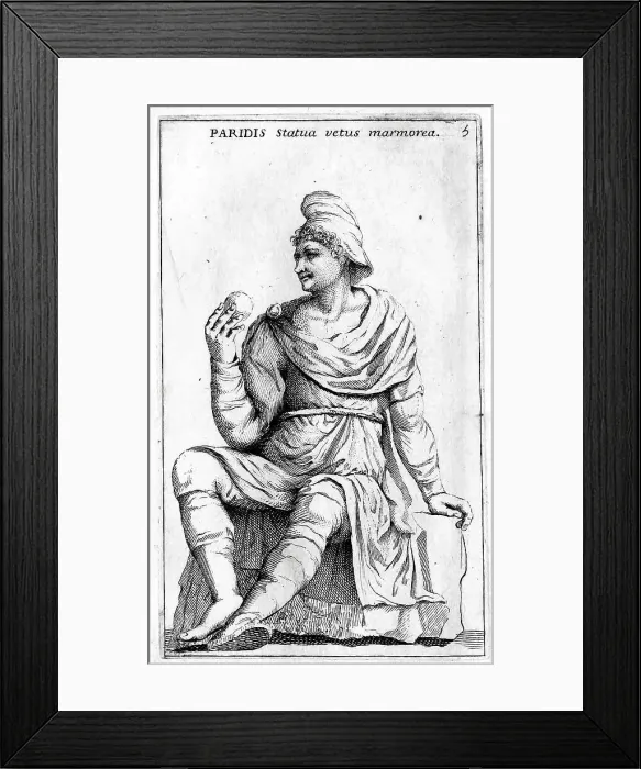 Framed Print : Paris, Peride, in Greek mythology the son of the Trojan king Priam and Hecabe, historical Rome, Italy, digital reproduction of an 18th century original, original date unknown Framed Print : Paris, Peride, in Greek mythology the son of the Trojan king Priam and Hecabe, historical Rome, Italy, digital reproduction of an 18th century original, original date unknown