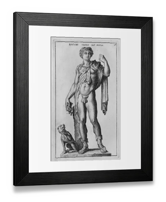 Framed Print : The Roman god Bacchus, marble statue from ancient Rome, Italy, digital reproduction of an original from the 18th century, original date not known Framed Print : The Roman god Bacchus, marble statue from ancient Rome, Italy, digital reproduction of an original from the 18th century, original date not known
