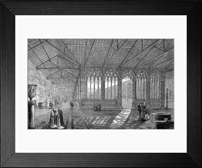 Framed Print : The Campo Santo Cemetery in Pisa, Tuscany, Italy, in 1880, Historic, digital reproduction of an original 19th century artwork Framed Print : The Campo Santo Cemetery in Pisa, Tuscany, Italy, in 1880, Historic, digital reproduction of an original 19th century artwork