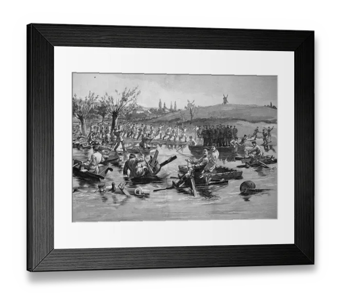 Framed Print : Race of the pioneers of the Prussian army with homemade vehicles, Berlin, Germany, Historic, digital reproduction of an original from the 19th century Framed Print : Race of the pioneers of the Prussian army with homemade vehicles, Berlin, Germany, Historic, digital reproduction of an original from the 19th century