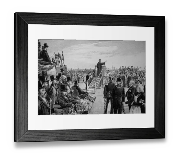 Framed Print : The Veterans Appeal 1895 at Tempelhofer Feld near Berlin, Germany, Historical, Digital Reproduction of an Original 19th century Artwork Framed Print : The Veterans Appeal 1895 at Tempelhofer Feld near Berlin, Germany, Historical, Digital Reproduction of an Original 19th century Artwork