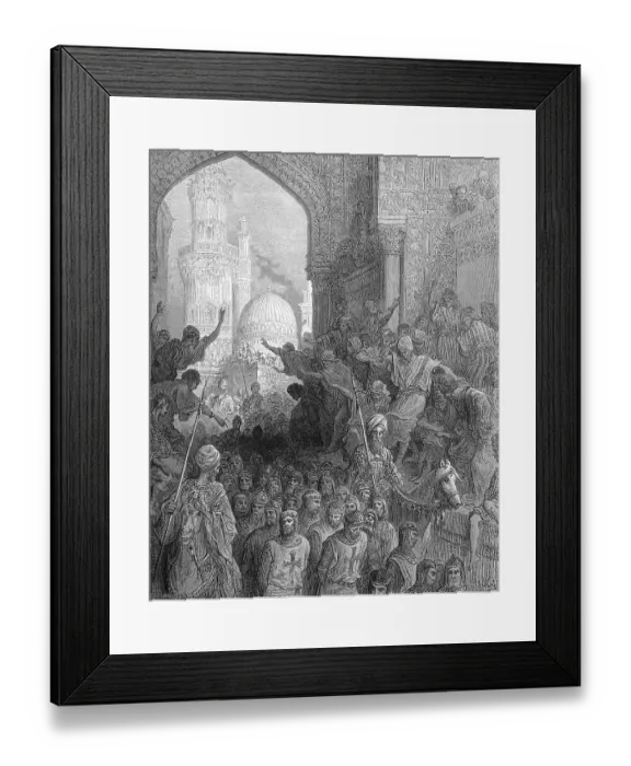 Framed Print : Captured Knights Templar in Cairo, Fourth Crusade, Egypt, Historical, digital reproduction of an original 19th century artwork Framed Print : Captured Knights Templar in Cairo, Fourth Crusade, Egypt, Historical, digital reproduction of an original 19th century artwork