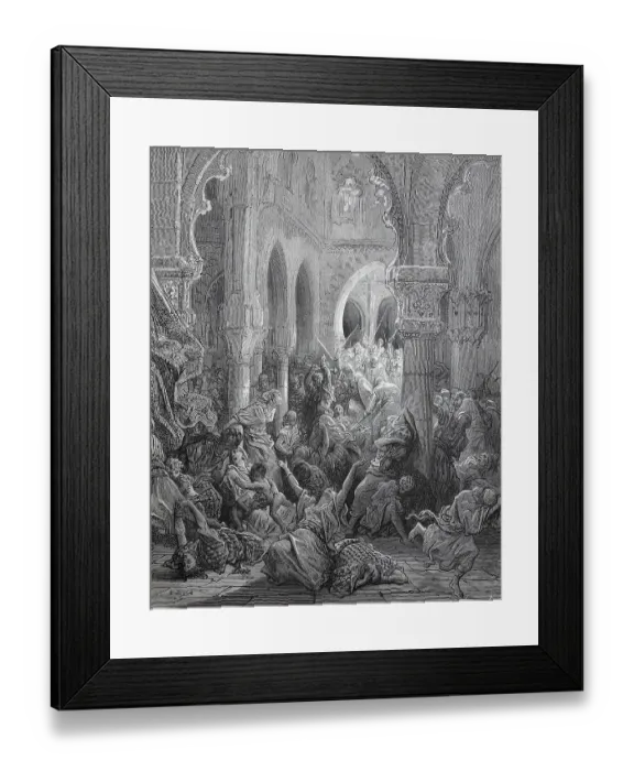 Framed Print : The Slaughter of Caefarea, Israel, First Crusade, Historical, digital reproduction of an original 19th century original Framed Print : The Slaughter of Caefarea, Israel, First Crusade, Historical, digital reproduction of an original 19th century original