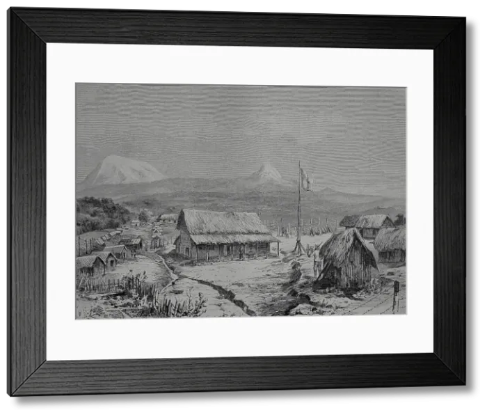 Framed Print : Kilimanjaro, The Kilimanjaro Station, created by Dr. Karl Peters, Tanzania, Historic, digital reproduction of an original 19th century original Framed Print : Kilimanjaro, The Kilimanjaro Station, created by Dr. Karl Peters, Tanzania, Historic, digital reproduction of an original 19th century original
