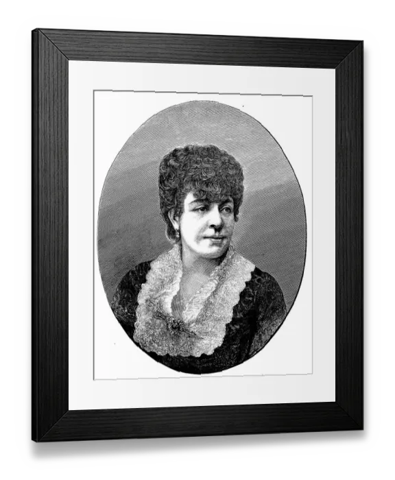 Framed Print : Gentlewoman from Paris, France, in 1870, Historic, digital reproduction of an original 19th century painting Framed Print : Gentlewoman from Paris, France, in 1870, Historic, digital reproduction of an original 19th century painting