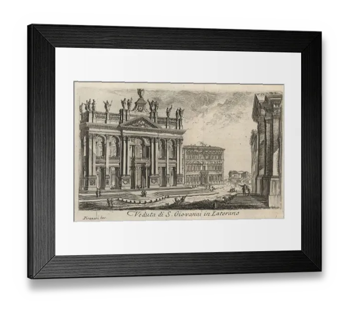 Framed Print : S. Giovanni in Laterano, 1767, Rome, Italy, digital reproduction of an 18th century original, original date unknown Framed Print : S. Giovanni in Laterano, 1767, Rome, Italy, digital reproduction of an 18th century original, original date unknown