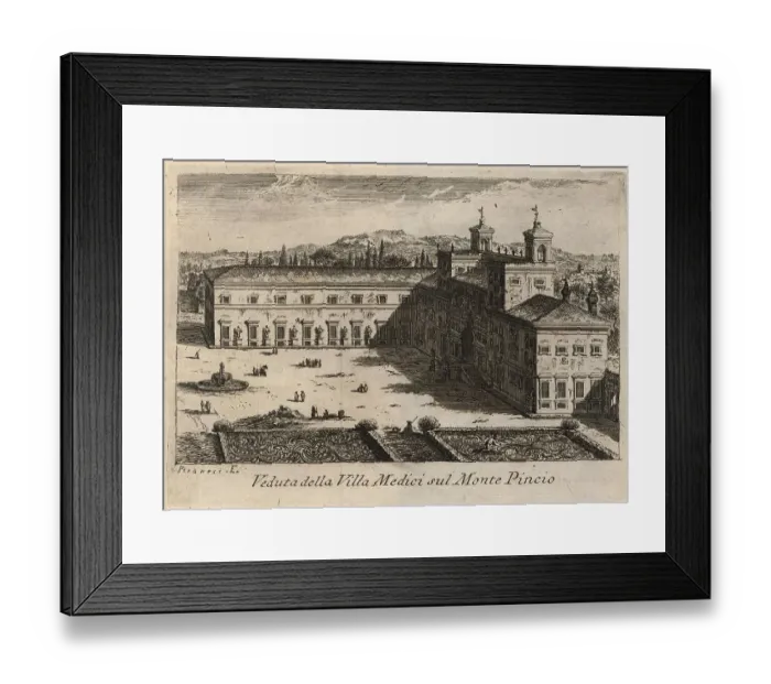 Framed Print : Villa Medici sul Monte Pincio, 1767, Rome, Italy, digital reproduction of an 18th century original, original date unknown Framed Print : Villa Medici sul Monte Pincio, 1767, Rome, Italy, digital reproduction of an 18th century original, original date unknown