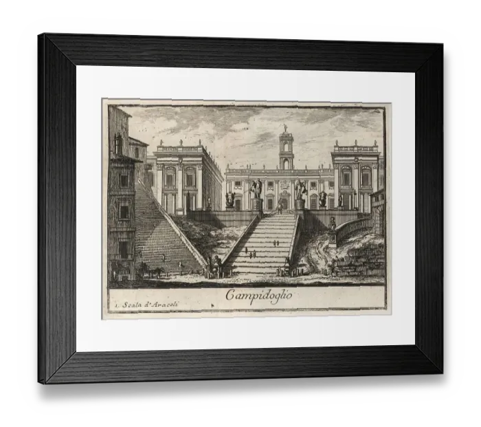 Framed Print : Campidoglio, Capitol, 1767, Rome, Italy, digital reproduction of an 18th century original, original date unknown Framed Print : Campidoglio, Capitol, 1767, Rome, Italy, digital reproduction of an 18th century original, original date unknown