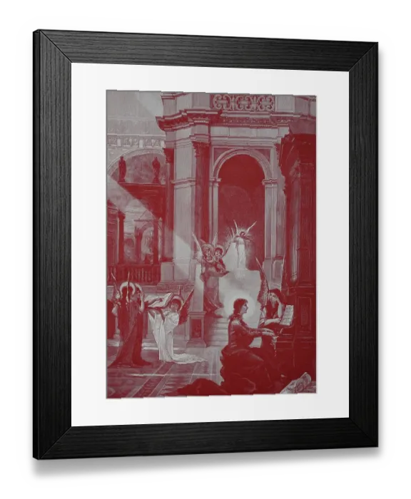 Framed Print : Sacred Sounds in the Church, Organ, Angel, 1878, Germany, Historic, digital reproduction of an original 19th century artwork Framed Print : Sacred Sounds in the Church, Organ, Angel, 1878, Germany, Historic, digital reproduction of an original 19th century artwork