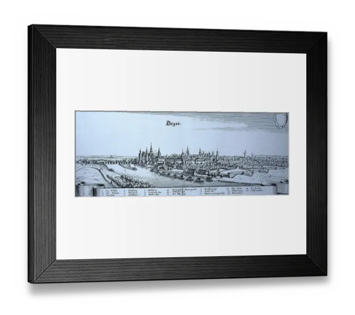Framed Print : Torgau in the Middle Ages, Saxony, Germany, Historical, digital reproduction of an original from the 19th century Framed Print : Torgau in the Middle Ages, Saxony, Germany, Historical, digital reproduction of an original from the 19th century