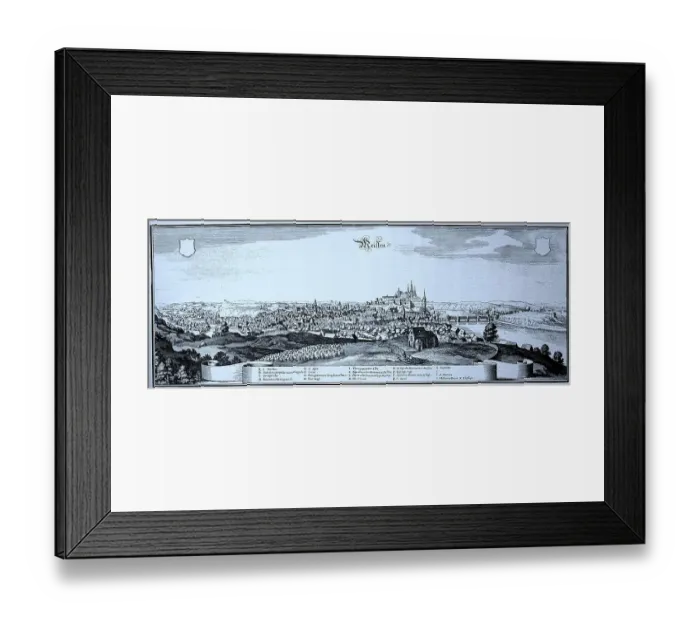 Framed Print : Meissen in the Middle Ages, Saxony, Germany, Historical, digital reproduction of an original from the 19th century Framed Print : Meissen in the Middle Ages, Saxony, Germany, Historical, digital reproduction of an original from the 19th century