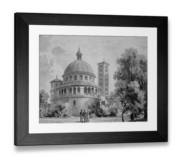 Framed Print : The Mausoleum of Potsdam in 1880, Germany, Historic, digital reproduction of an original 19th-century painting Framed Print : The Mausoleum of Potsdam in 1880, Germany, Historic, digital reproduction of an original 19th-century painting