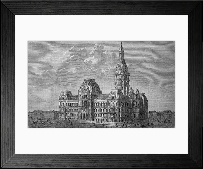 Framed Print : The Town House of Chicago, USA, in 1880, Historic, digital reproduction of an original 19th century artwork Framed Print : The Town House of Chicago, USA, in 1880, Historic, digital reproduction of an original 19th century artwork