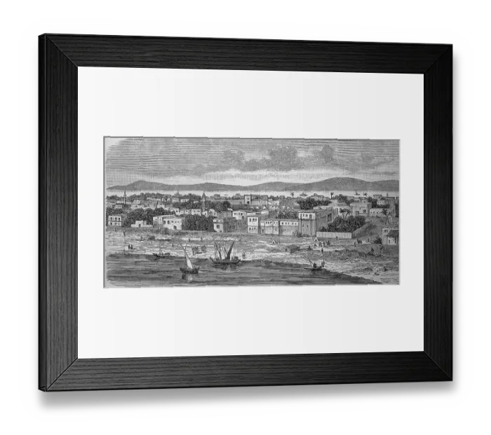 Framed Print : Dunqula, Dongola, Dungula, Dongla, Town in Nubia, Sudan, in 1880, Historic, digital reproduction of an original 19th century original Framed Print : Dunqula, Dongola, Dungula, Dongla, Town in Nubia, Sudan, in 1880, Historic, digital reproduction of an original 19th century original
