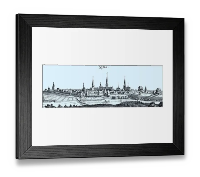 Framed Print : City of Essen in the Middle Ages, North Rhine-Westphalia, Germany, Historical, digital reproduction of an original from the 19th century, original date not known Framed Print : City of Essen in the Middle Ages, North Rhine-Westphalia, Germany, Historical, digital reproduction of an original from the 19th century, original date not known