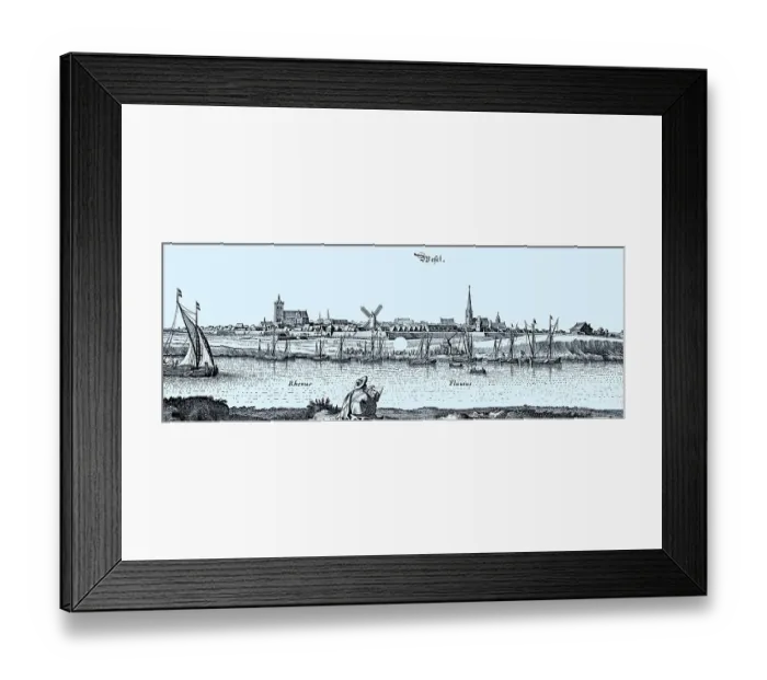 Framed Print : Wesel in the Middle Ages, North Rhine-Westphalia, Germany, Historical, digital reproduction of an original from the 19th century, original date unknown Framed Print : Wesel in the Middle Ages, North Rhine-Westphalia, Germany, Historical, digital reproduction of an original from the 19th century, original date unknown