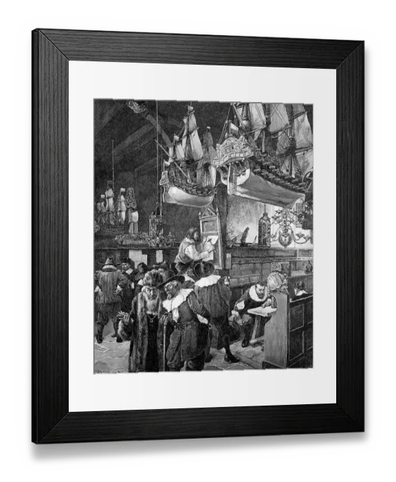 Framed Print : In the house of the old boatmen's society at Luebeck, Germany, 1900, Over the years, the boatmen's society added tasks such as issuing ship's passports, guarding the harbour and advising the senate through the seafaring knowledge of its brothers Framed Print : In the house of the old boatmen's society at Luebeck, Germany, 1900, Over the years, the boatmen's society added tasks such as issuing ship's passports, guarding the harbour and advising the senate through the seafaring knowledge of its brothers