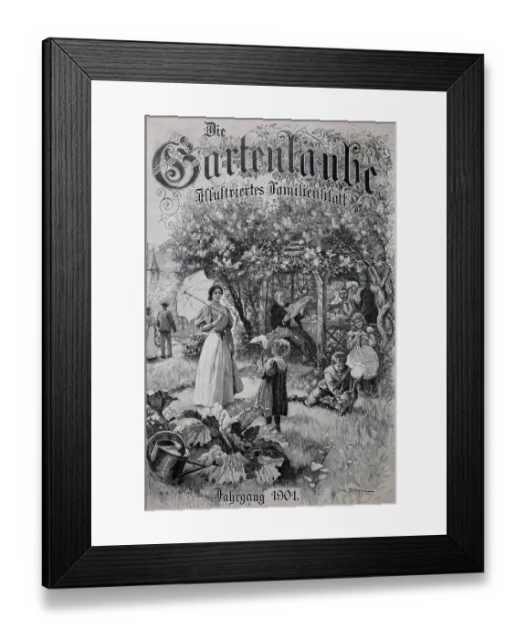 Framed Print : Cover of the family magazine Die Gartenlaube in 1901, Germany, Historic, digital reproduction of an original 19th-century original, original date unknown Framed Print : Cover of the family magazine Die Gartenlaube in 1901, Germany, Historic, digital reproduction of an original 19th-century original, original date unknown