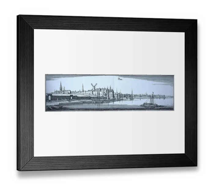 Framed Print : Wesel in the Middle Ages, North Rhine-Westphalia, Germany, Historical, digital reproduction of an original from the 19th century, original date unknown Framed Print : Wesel in the Middle Ages, North Rhine-Westphalia, Germany, Historical, digital reproduction of an original from the 19th century, original date unknown
