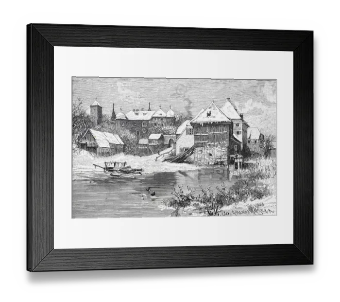 Framed Print : The Castle of Aufsess, Aufsess, 1890, Bayreuth County, Franconia, Bavaria, Germany, Historic, digitally restored reproduction of an original 19th-century painting Framed Print : The Castle of Aufsess, Aufsess, 1890, Bayreuth County, Franconia, Bavaria, Germany, Historic, digitally restored reproduction of an original 19th-century painting