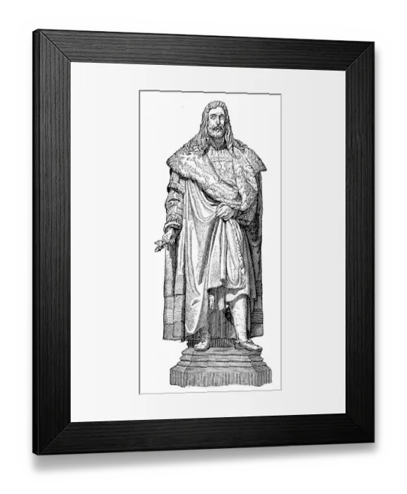Framed Print : Albrecht Duerer the Younger, 21 May 1471, 6 April 1528, was a German painter, graphic artist, mathematician and art theorist, shown here after a statue in Nuremberg, Germany, Historical Framed Print : Albrecht Duerer the Younger, 21 May 1471, 6 April 1528, was a German painter, graphic artist, mathematician and art theorist, shown here after a statue in Nuremberg, Germany, Historical