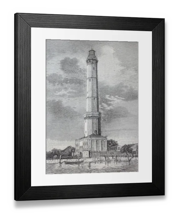Framed Print : The Lighthouse of Swinoujscie, Germany, Historical, digitally restored reproduction of an original from the 19th century Framed Print : The Lighthouse of Swinoujscie, Germany, Historical, digitally restored reproduction of an original from the 19th century