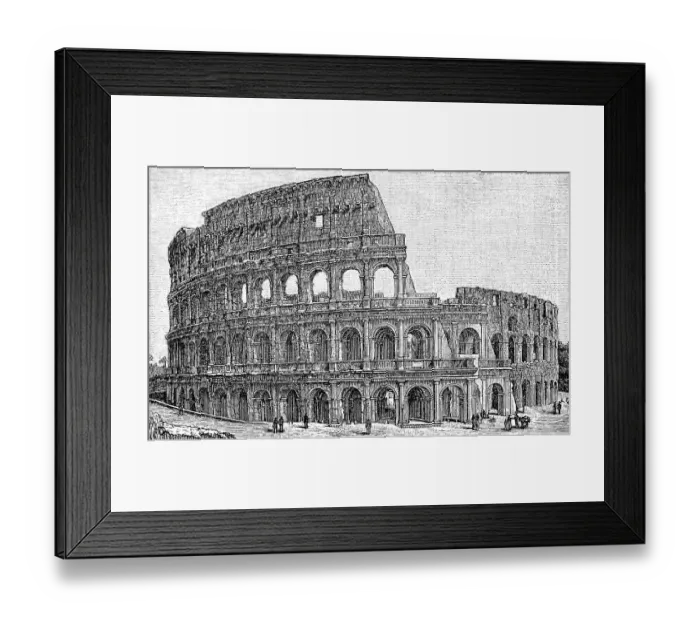 Framed Print : The Colosseum (Flavian Amphitheatre) or Colosseum, also known as the, is an oval amphitheatre in the centre of the city of Rome, Italy, Historic, digitally restored reproduction of a 19th century original Framed Print : The Colosseum (Flavian Amphitheatre) or Colosseum, also known as the, is an oval amphitheatre in the centre of the city of Rome, Italy, Historic, digitally restored reproduction of a 19th century original