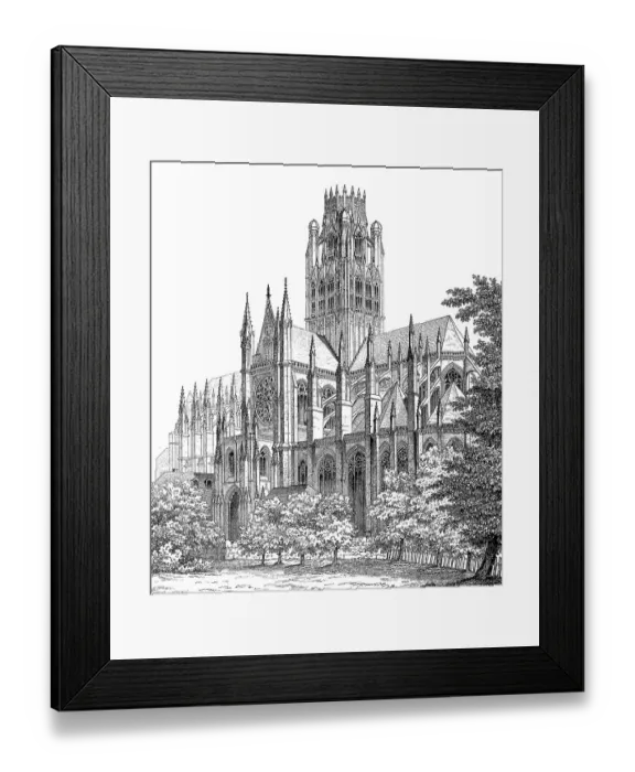 Framed Print : Rouen Cathedral, a Roman Catholic Church in Rouen, 1887, Normandy, France, Historic, digitally restored reproduction of an original 19th century original Framed Print : Rouen Cathedral, a Roman Catholic Church in Rouen, 1887, Normandy, France, Historic, digitally restored reproduction of an original 19th century original