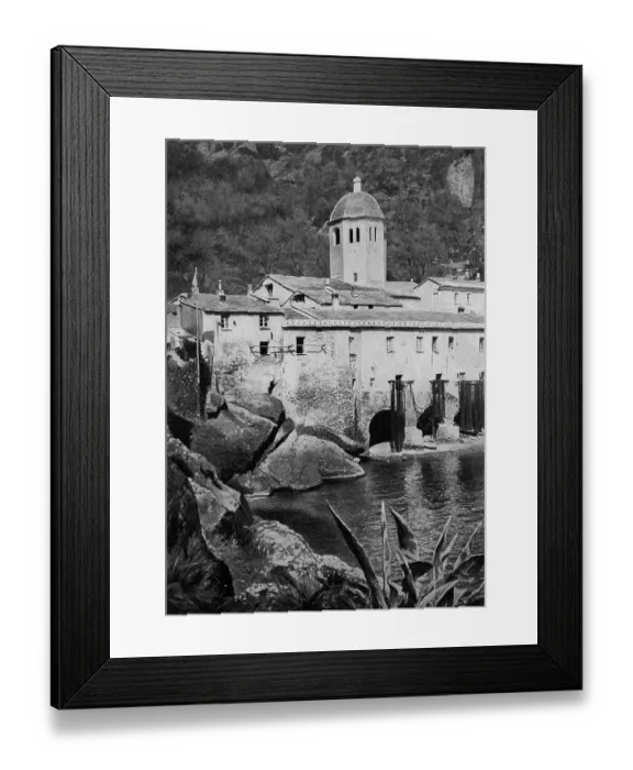 Framed Print : San Fruttuoso Monastery, Abbey of San Fruttuoso di Capodimonte, is a monastic complex on the bay of the same name on the Italian Riviera di Levante, Italy, photo angolan rousette (1898), Historical, digital reproduction of a 19th century original Framed Print : San Fruttuoso Monastery, Abbey of San Fruttuoso di Capodimonte, is a monastic complex on the bay of the same name on the Italian Riviera di Levante, Italy, photo angolan rousette (1898), Historical, digital reproduction of a 19th century original
