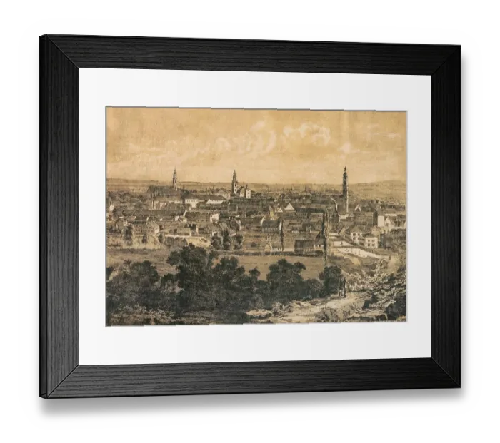 Framed Print : City of Erlangen, Bavaria, Germany, 19th century, Historic, digitally restored reproduction of an original 19th century original Framed Print : City of Erlangen, Bavaria, Germany, 19th century, Historic, digitally restored reproduction of an original 19th century original