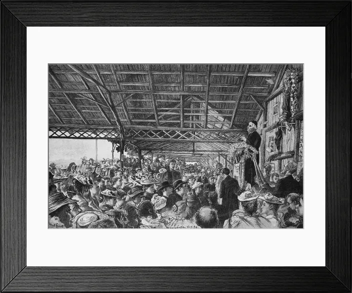 Framed Print : Address by Father Kneipp in the open hall at Woerishofen, Bavaria, Germany, Sebastian Anton Kneipp, 17 May 1821, 17 June 1897, was a Roman Catholic priest from Bavarian Swabia who became known as a cold water therapy practicing hydrotherapist Framed Print : Address by Father Kneipp in the open hall at Woerishofen, Bavaria, Germany, Sebastian Anton Kneipp, 17 May 1821, 17 June 1897, was a Roman Catholic priest from Bavarian Swabia who became known as a cold water therapy practicing hydrotherapist