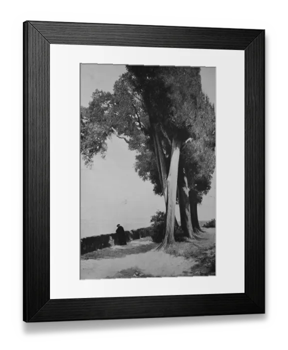 Framed Print : View from Tivoli, Rome, Italy, 1899, Historical, digital reproduction of an original 19th century painting, original date unknown